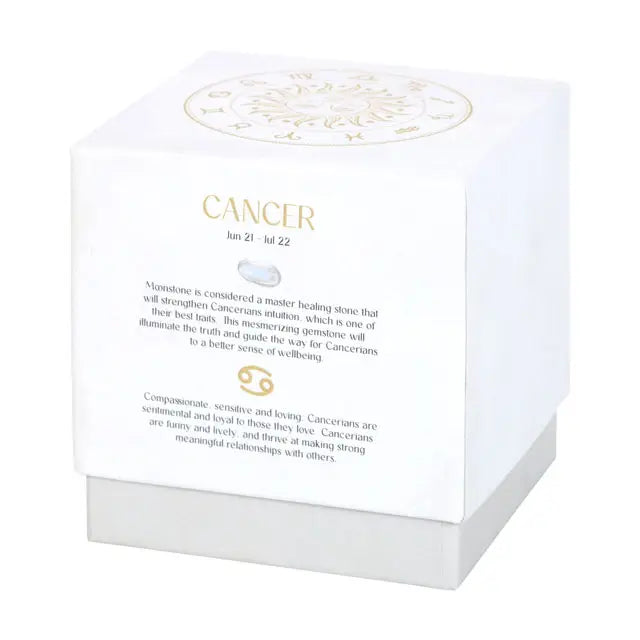 Cancer Zodiac Crystal Candle
