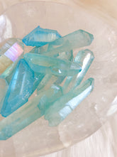 Aqua Aura Lemurian Set of Three Crystals