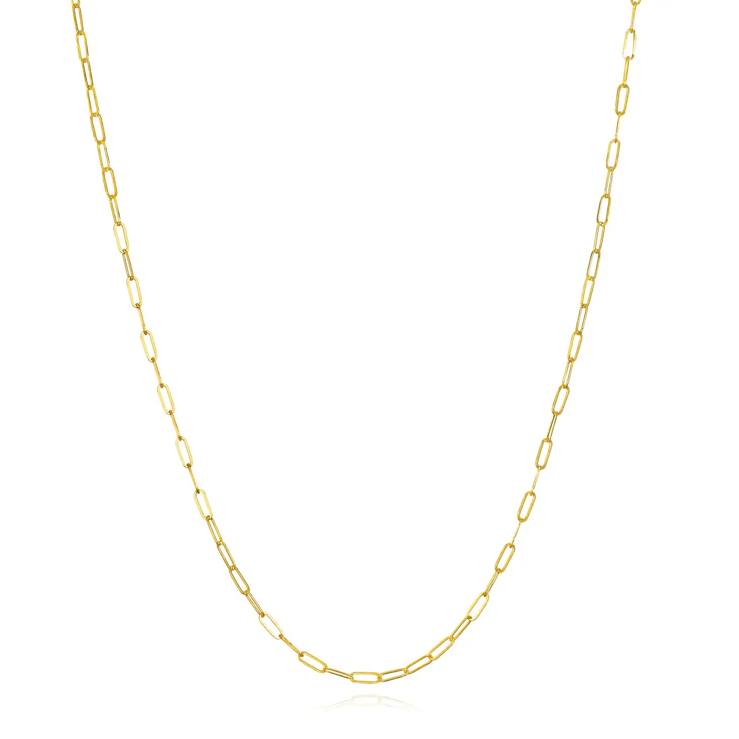Dainty Paperclip Necklace For Charms
