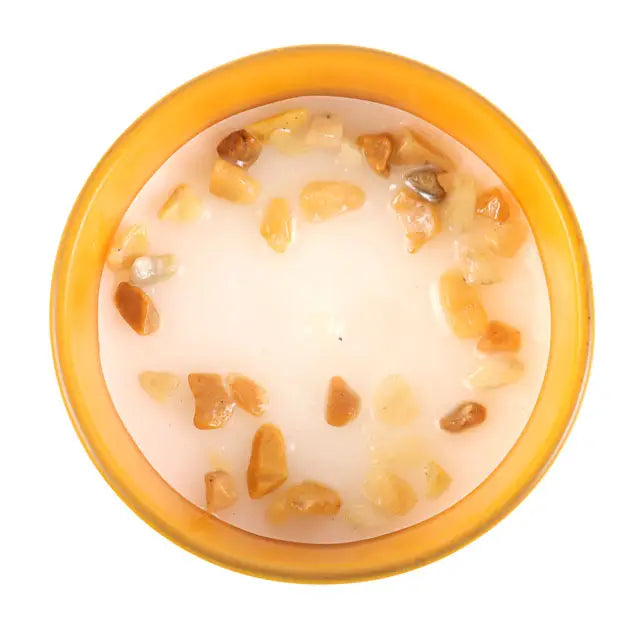 Gemini Zodiac Crystal Candle