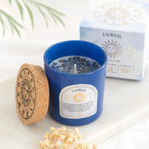 Taurus Zodiac Crystal Candle