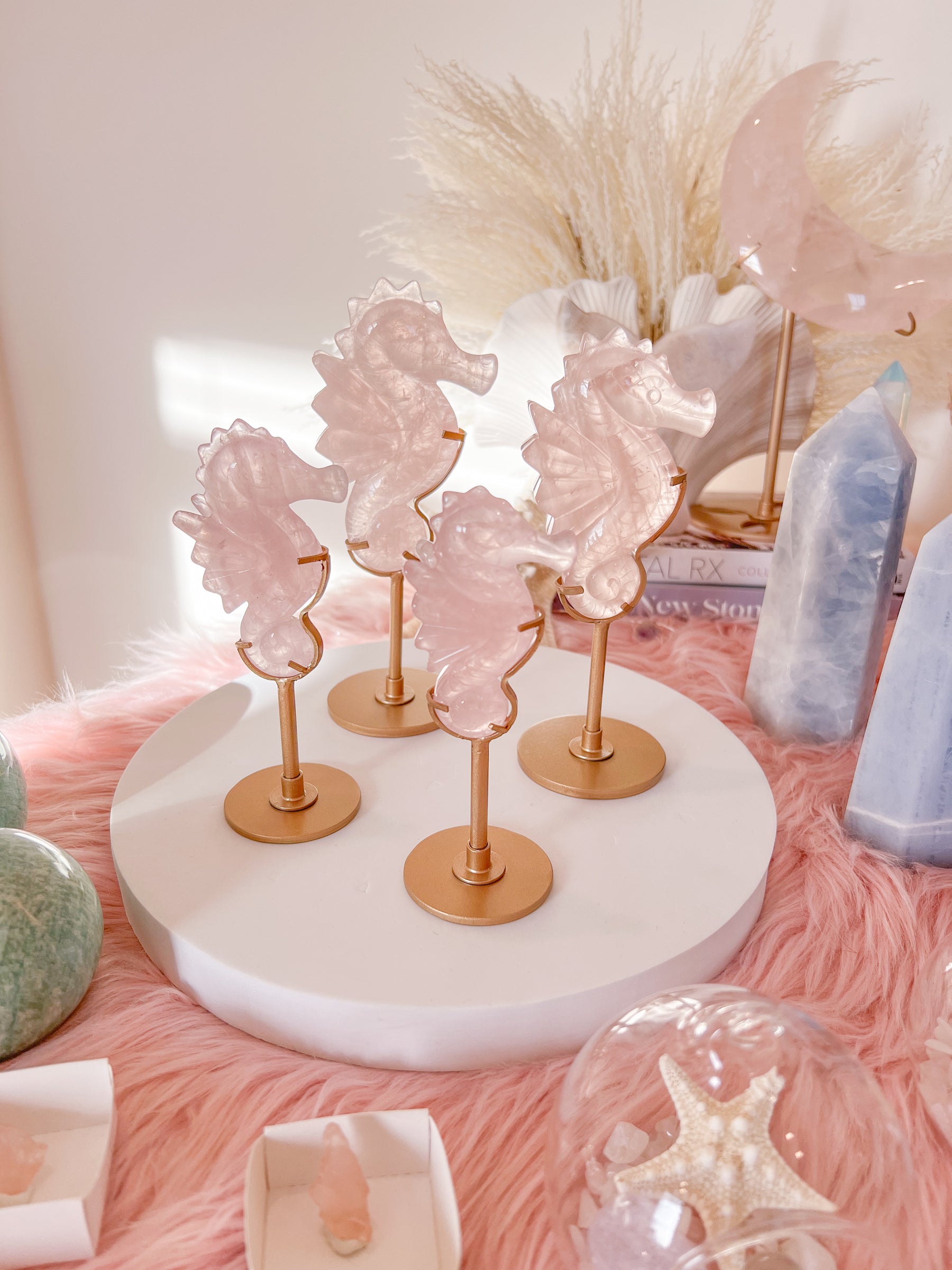 Rose Quartz Seahorse