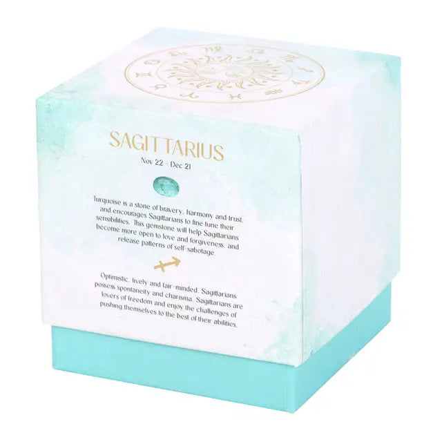 Sagittarius Zodiac Crystal Candle