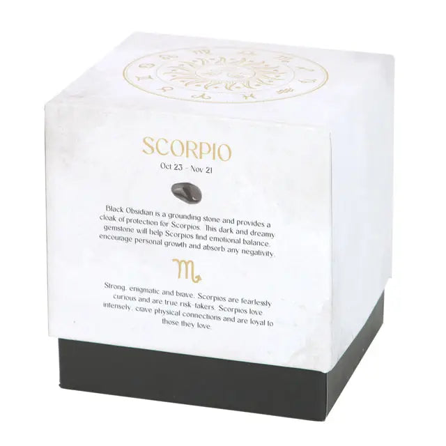 Scorpio Zodiac Crystal Candle
