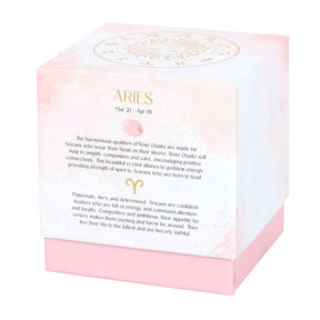Aries Zodiac Crystal Candle