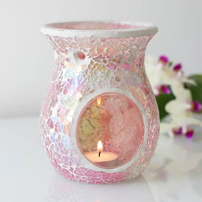 Pink Aura Glass Oil Burner