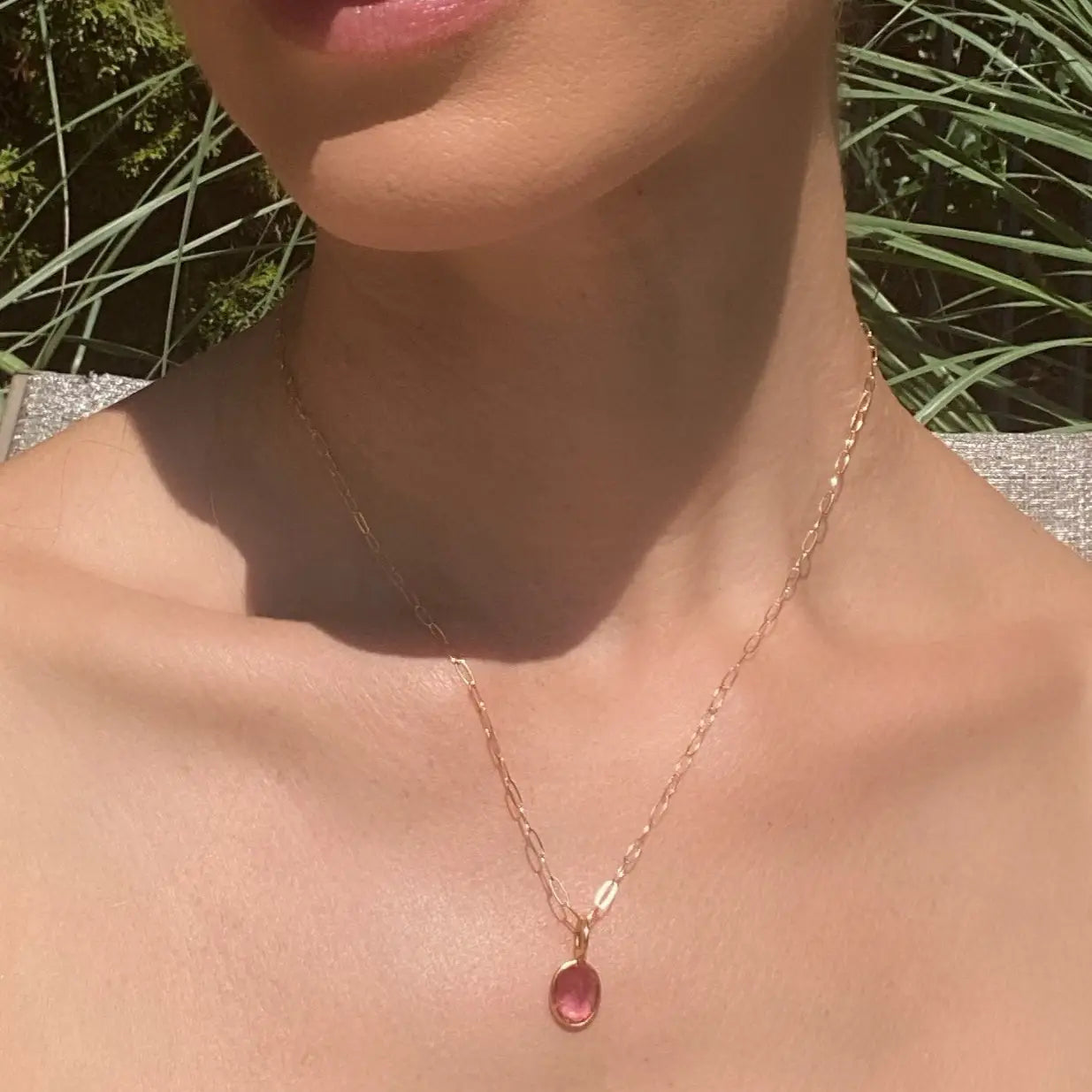 Dainty Paperclip Necklace For Charms