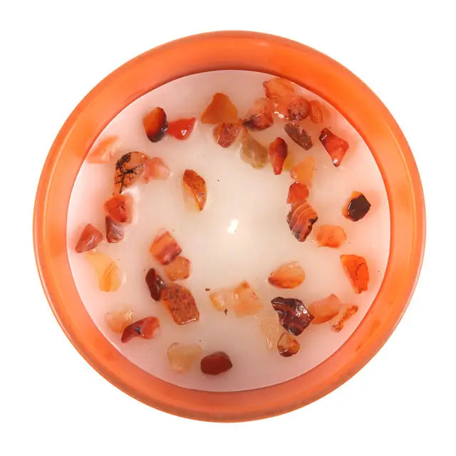 Capricorn Zodiac Crystal Candle