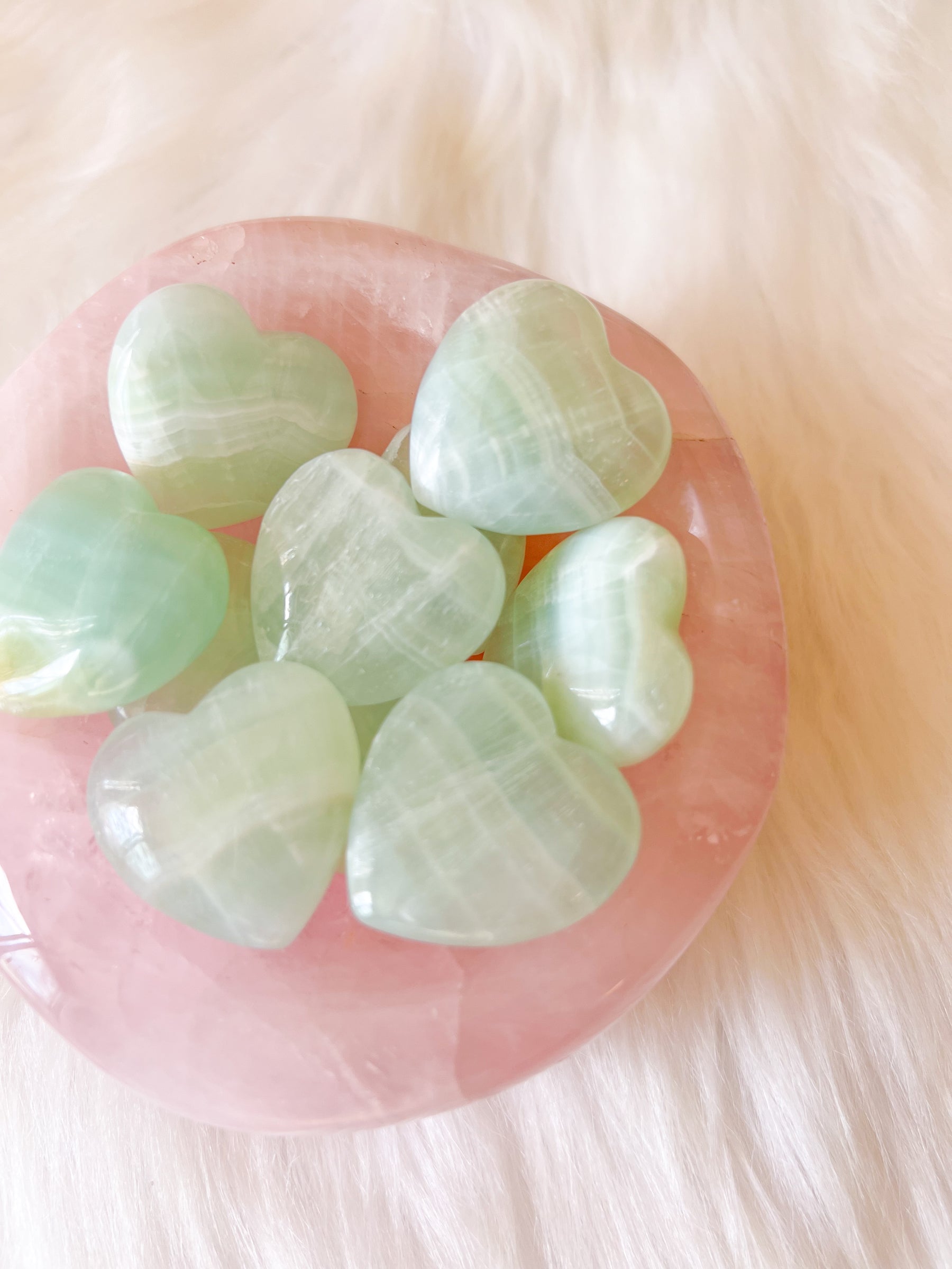 Mini Caribbean Calcite Heart