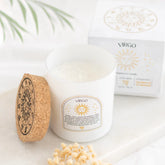 Virgo Zodiac Crystal Candle