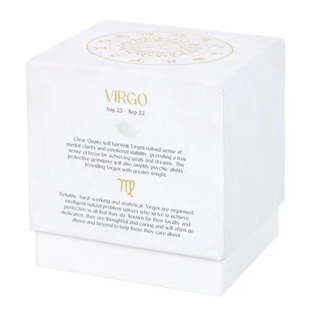 Virgo Zodiac Crystal Candle