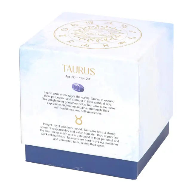 Taurus Zodiac Crystal Candle