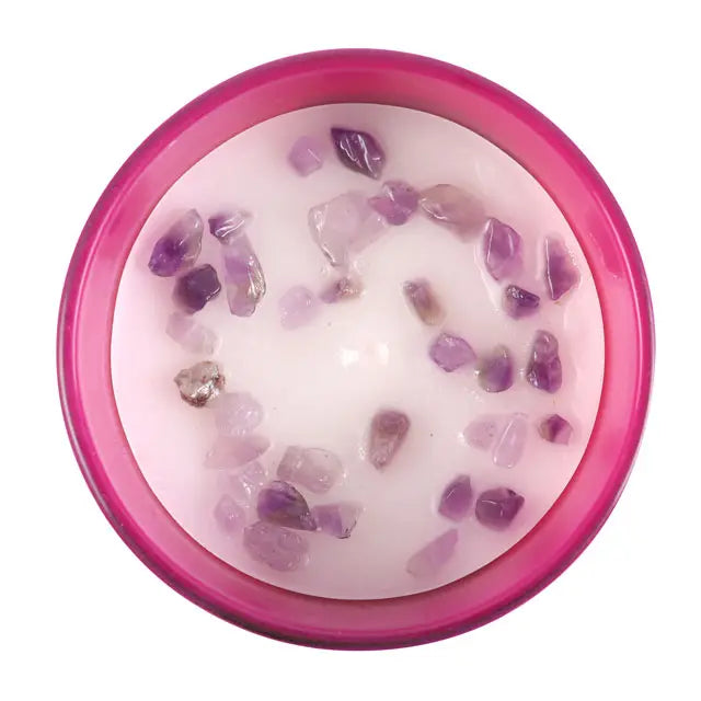 Aquarius Zodiac Crystal Candle