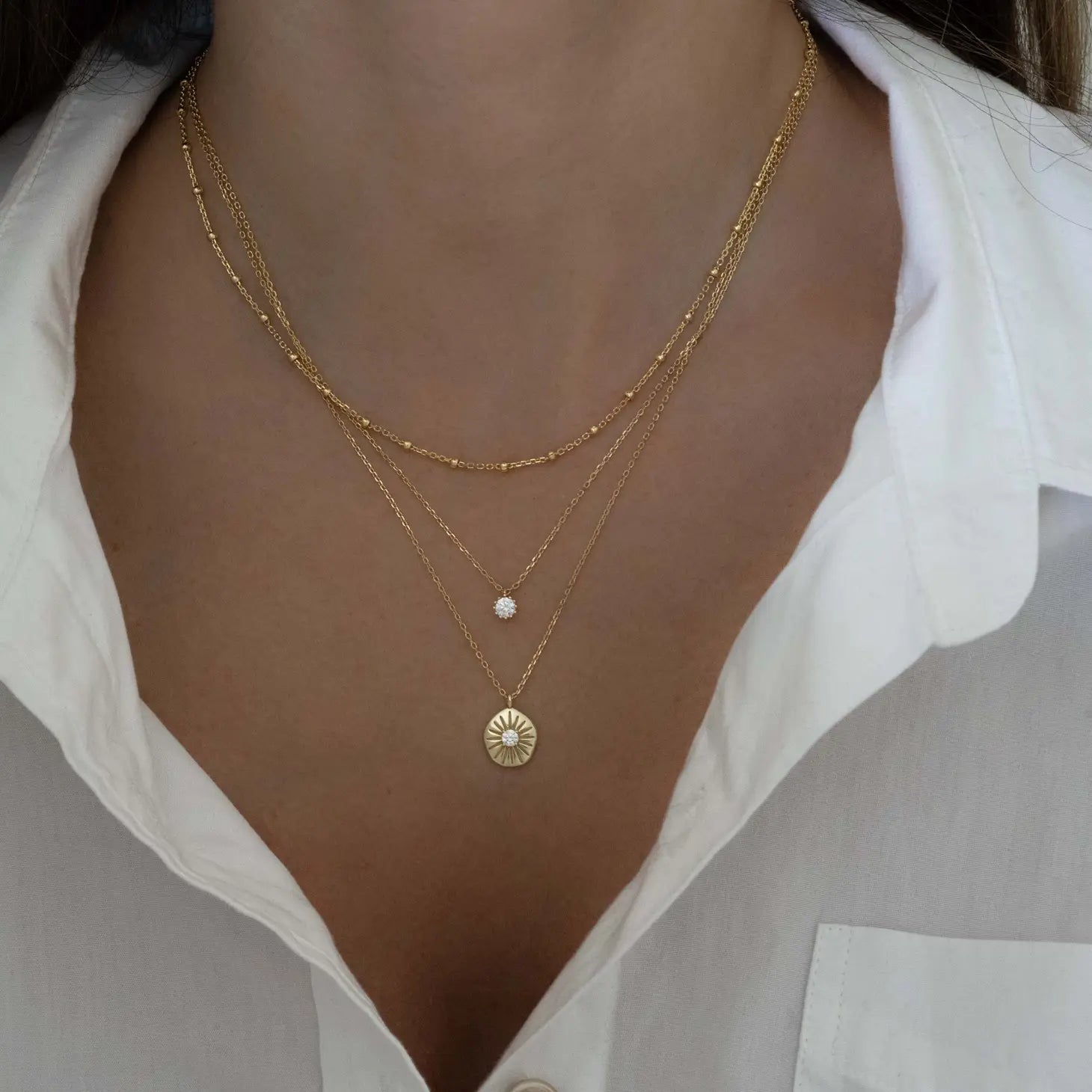 Sunburst Medallion Necklace