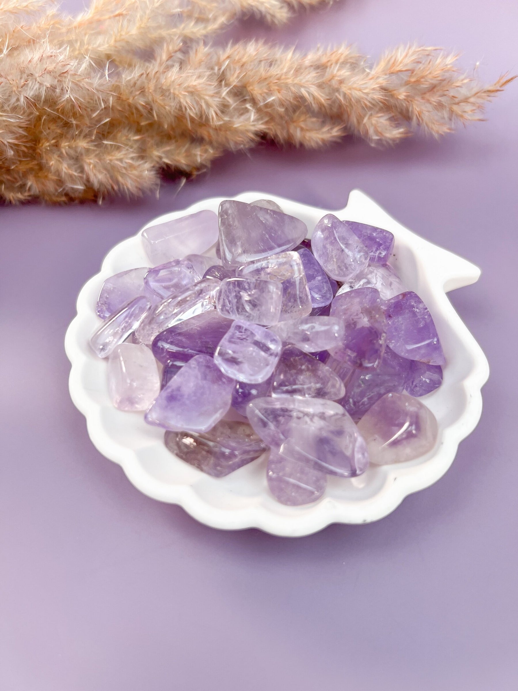 Lavender Amethyst Tumbles Set of 3