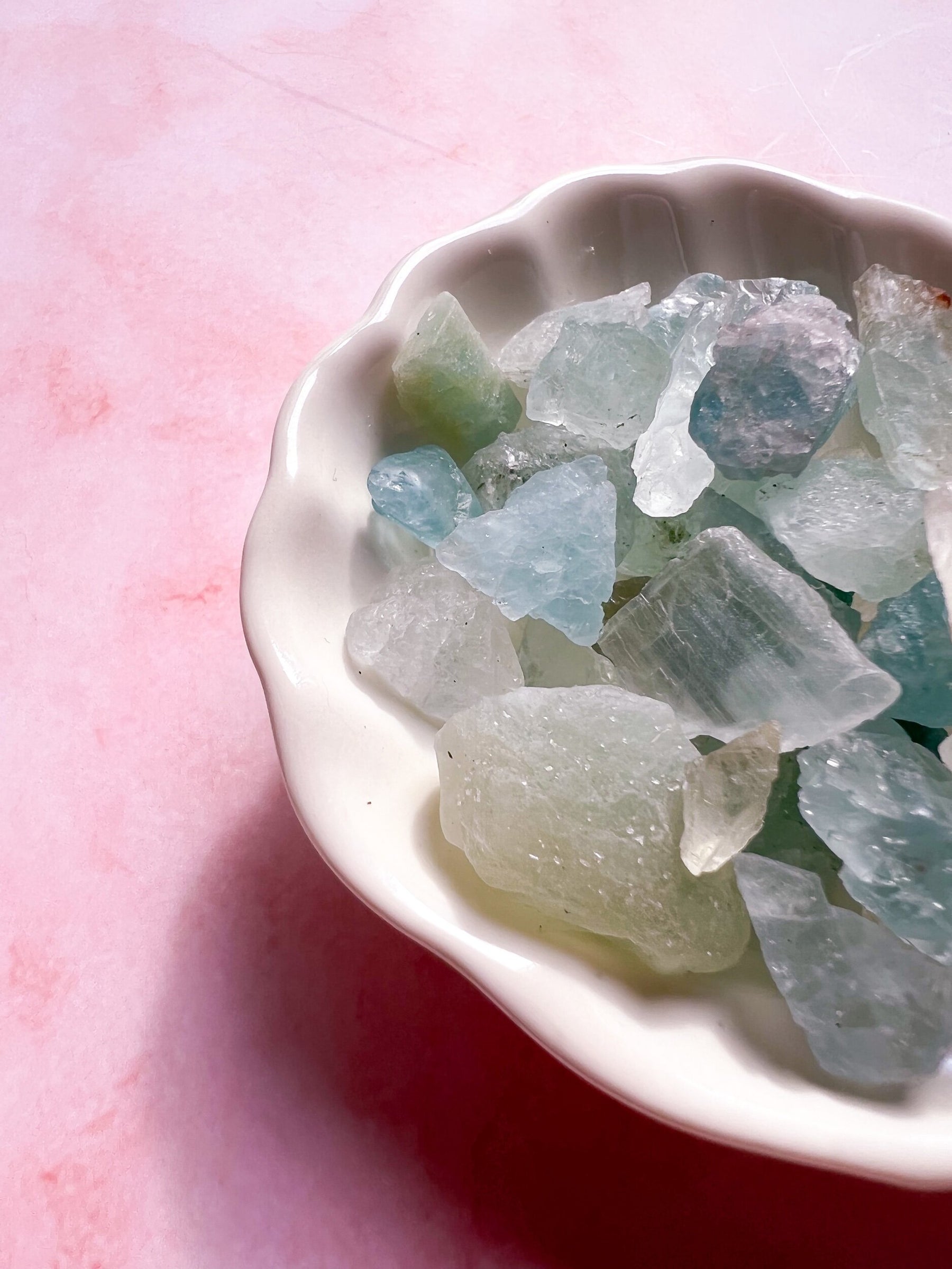 Raw Aquamarine Set of 4
