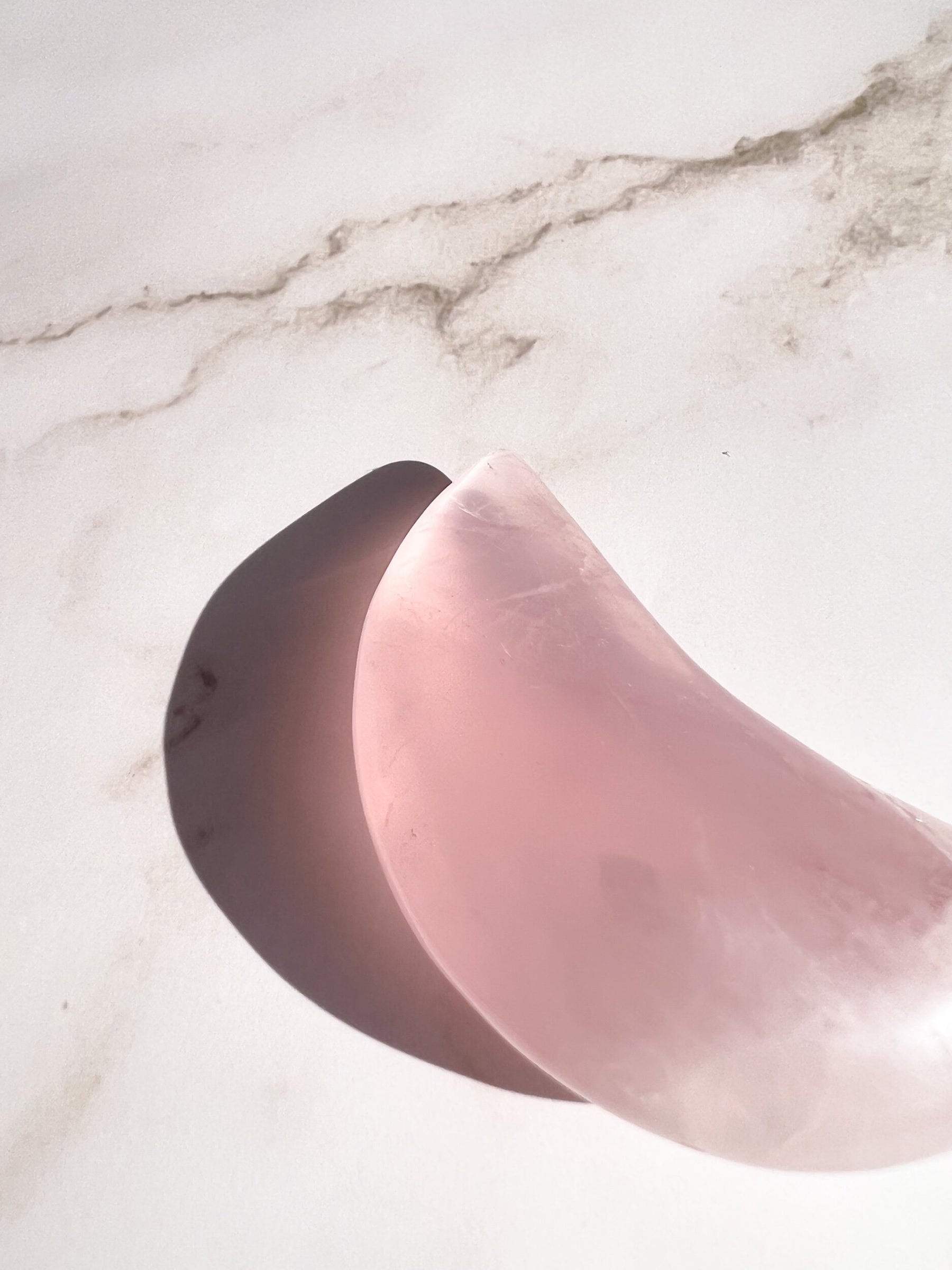 Rose Quartz Crescent Moon