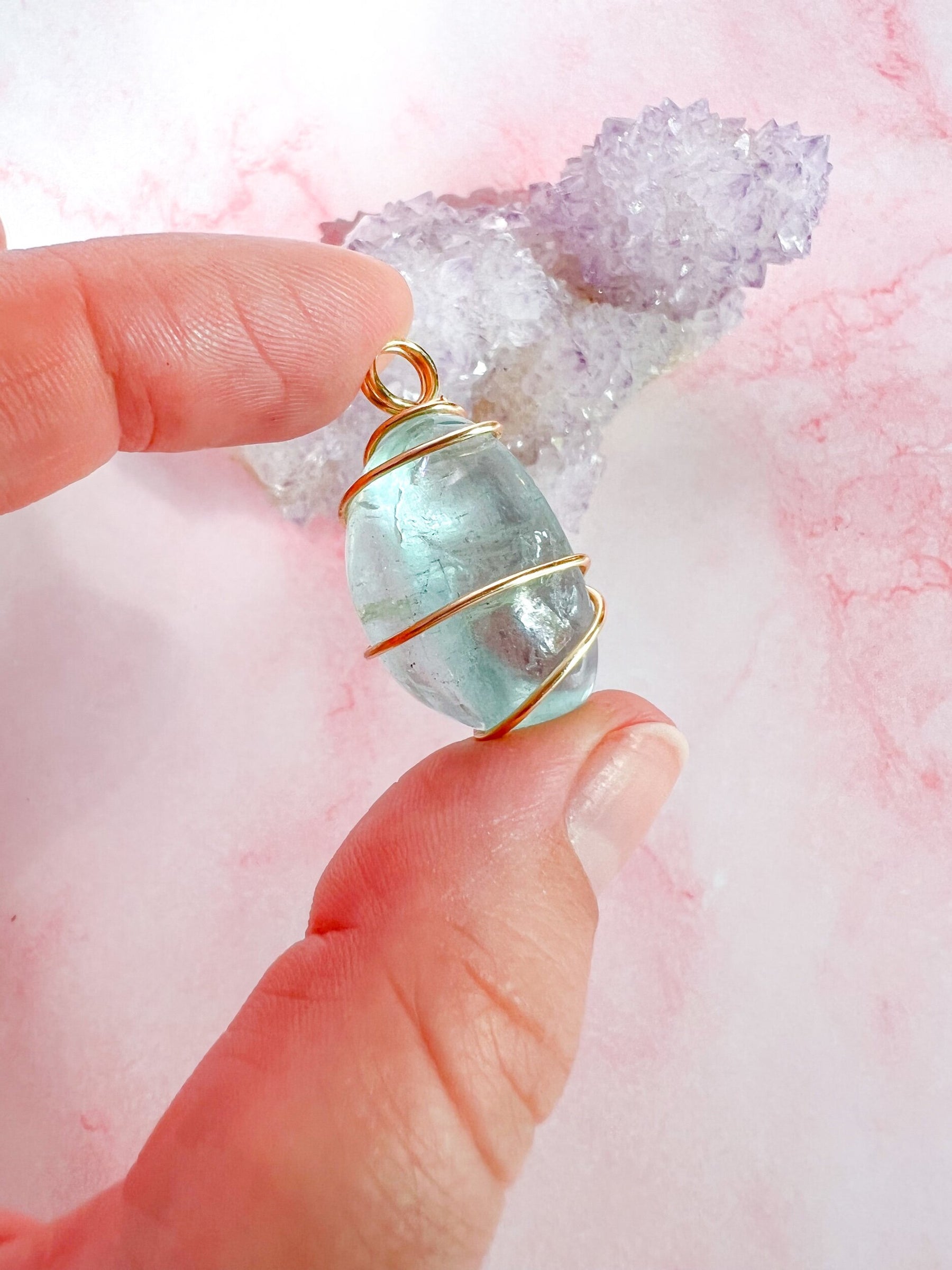 Aquamarine Gemstone Portal Pendant