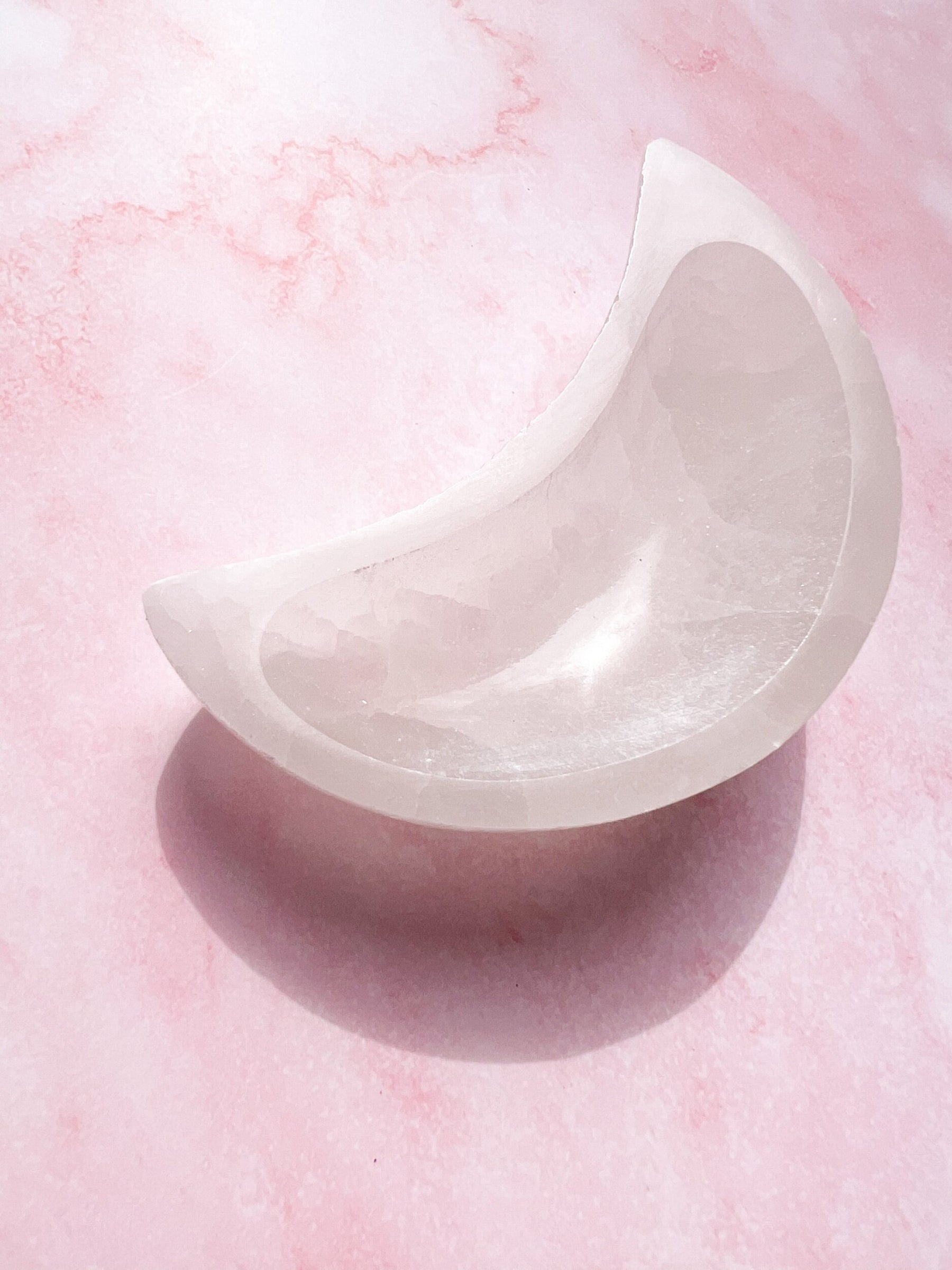 Crescent Moon Selenite Bowl