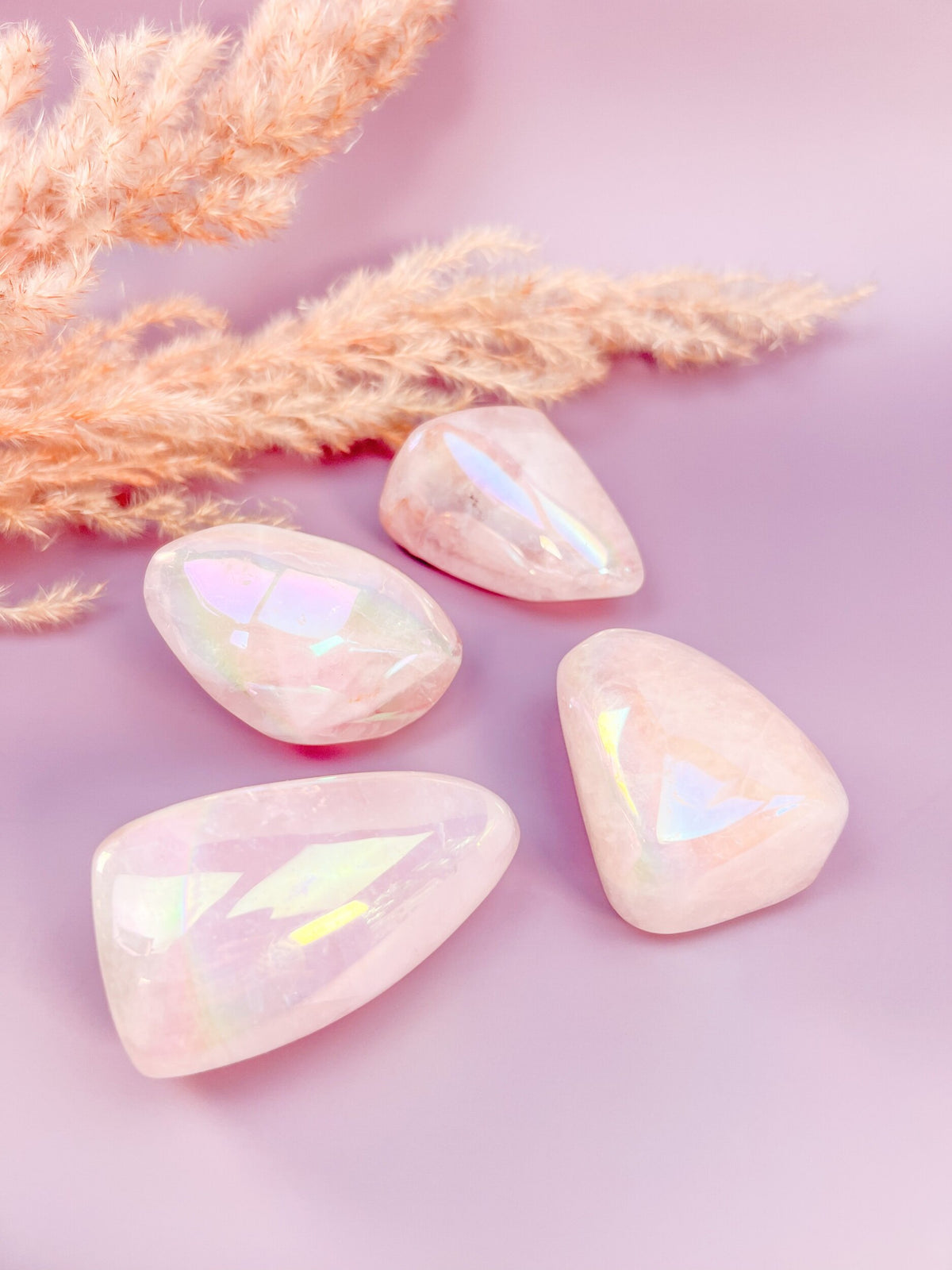 Angel Aura Rose Quartz Free Form
