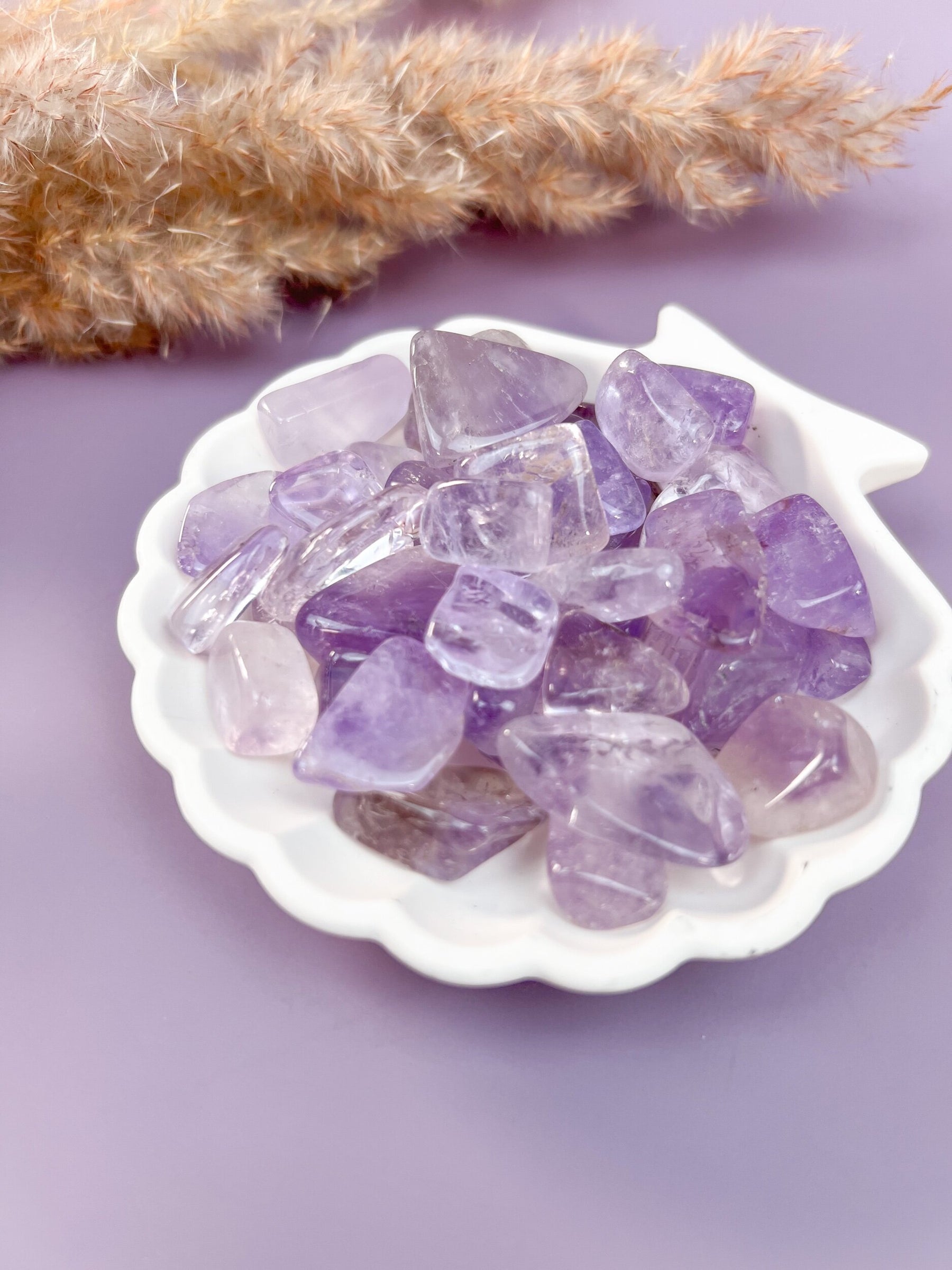 Lavender Amethyst Tumbles Set of 3