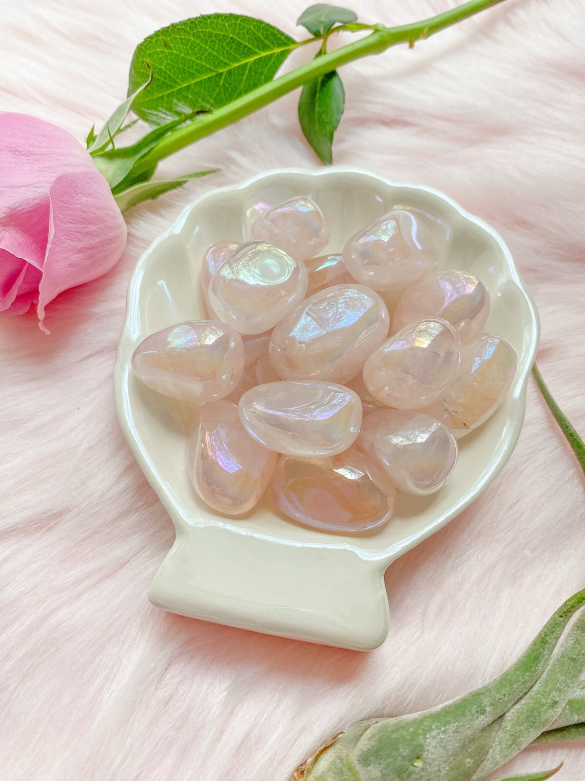 Rose Quartz Angel Aura Tumble