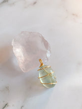 Jelly Prehnite Gemstone Pendant