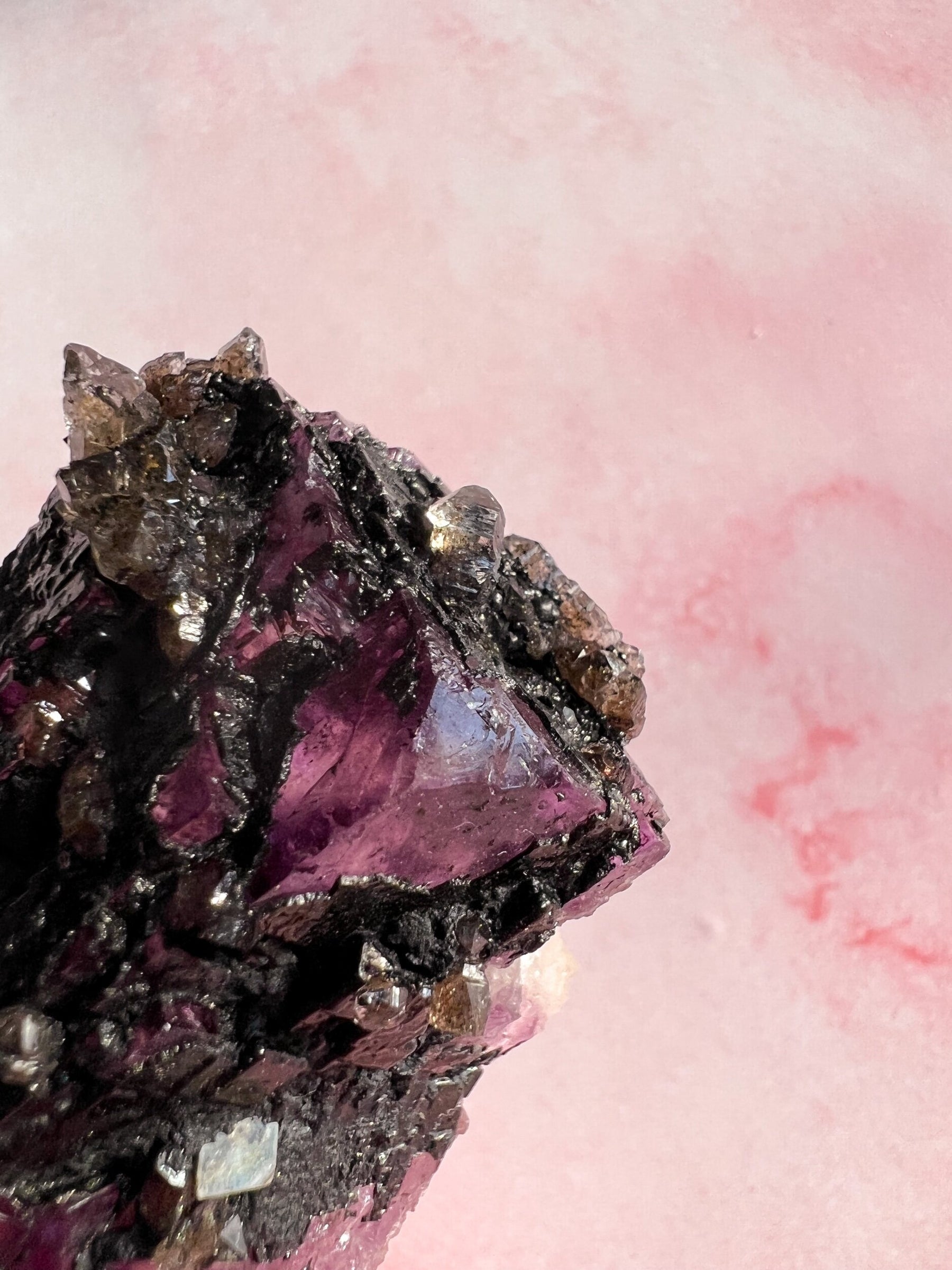 Fluorite with Smoky Quartz
