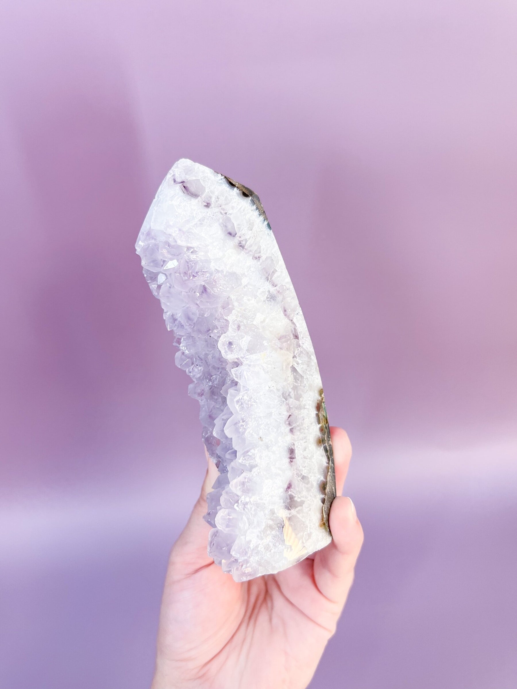 Tall Pastel Druzy Amethyst Tower