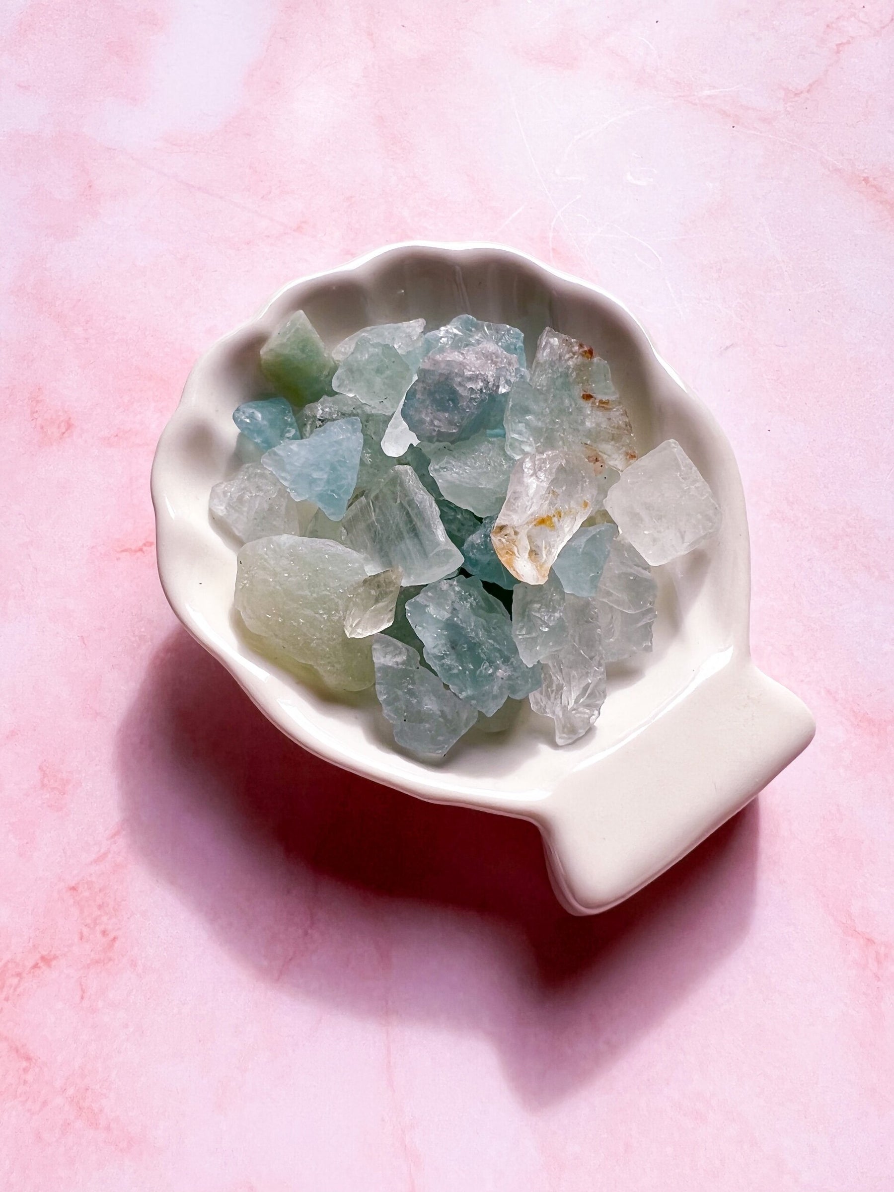 Raw Aquamarine Set of 4