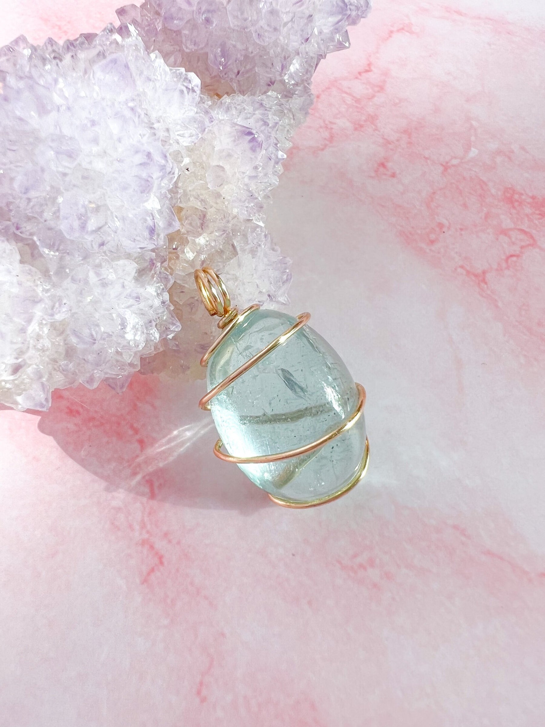 Aquamarine Gemstone Portal Pendant