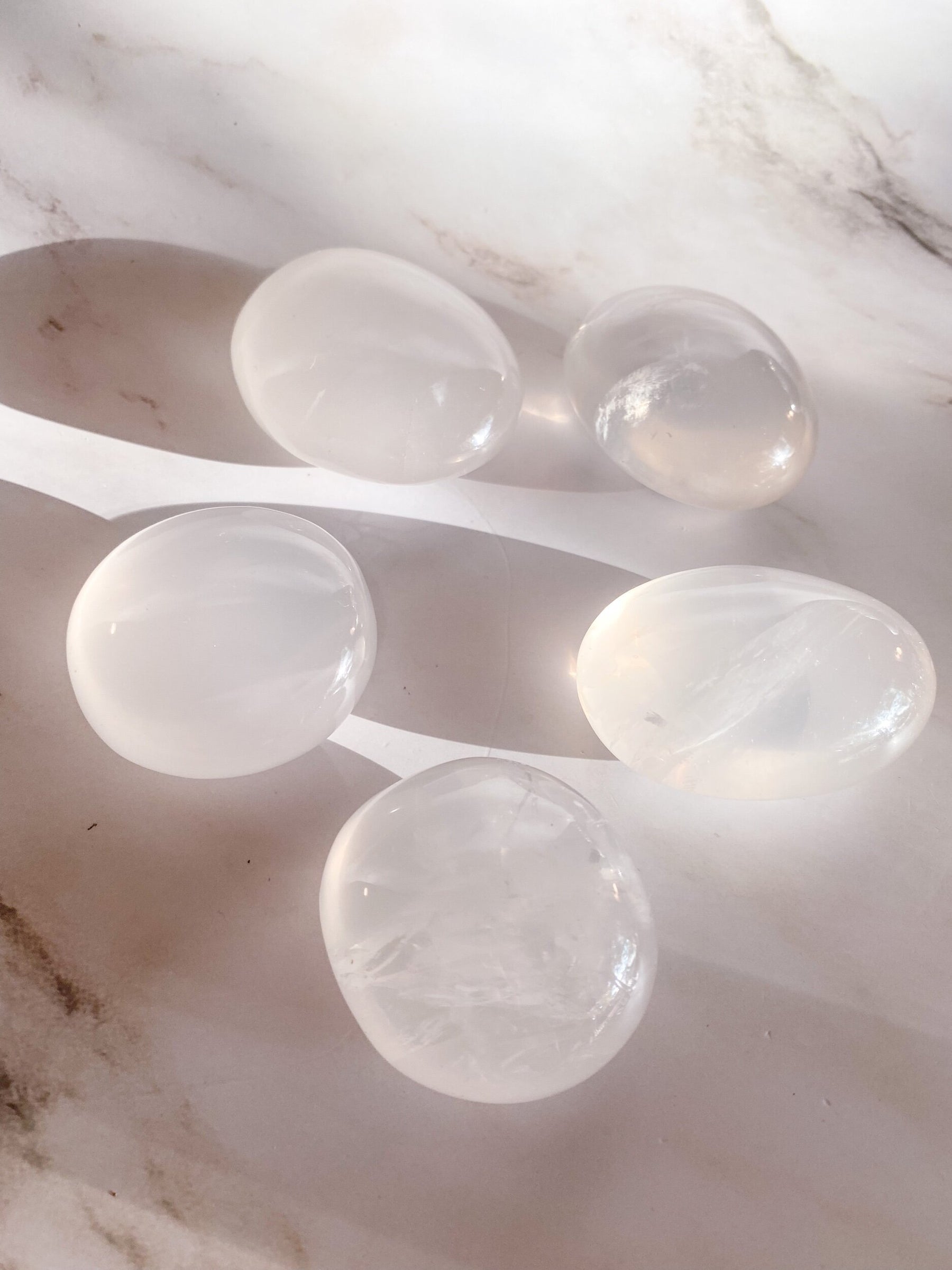 Girasol Rose Quartz Palmstone