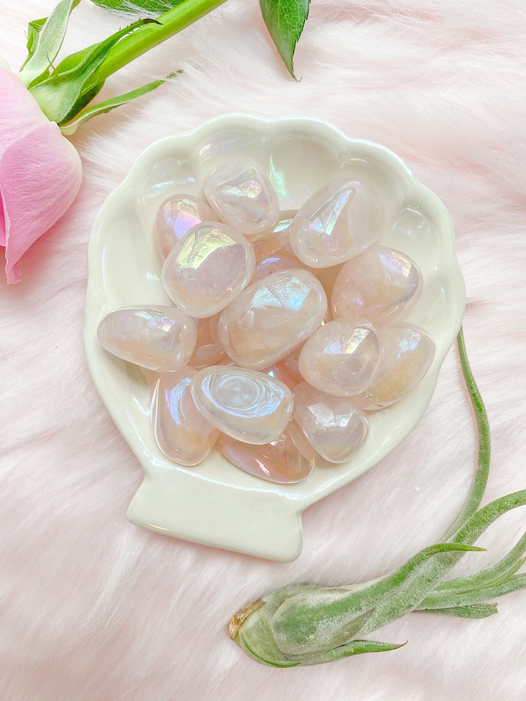 Rose Quartz Angel Aura Tumble