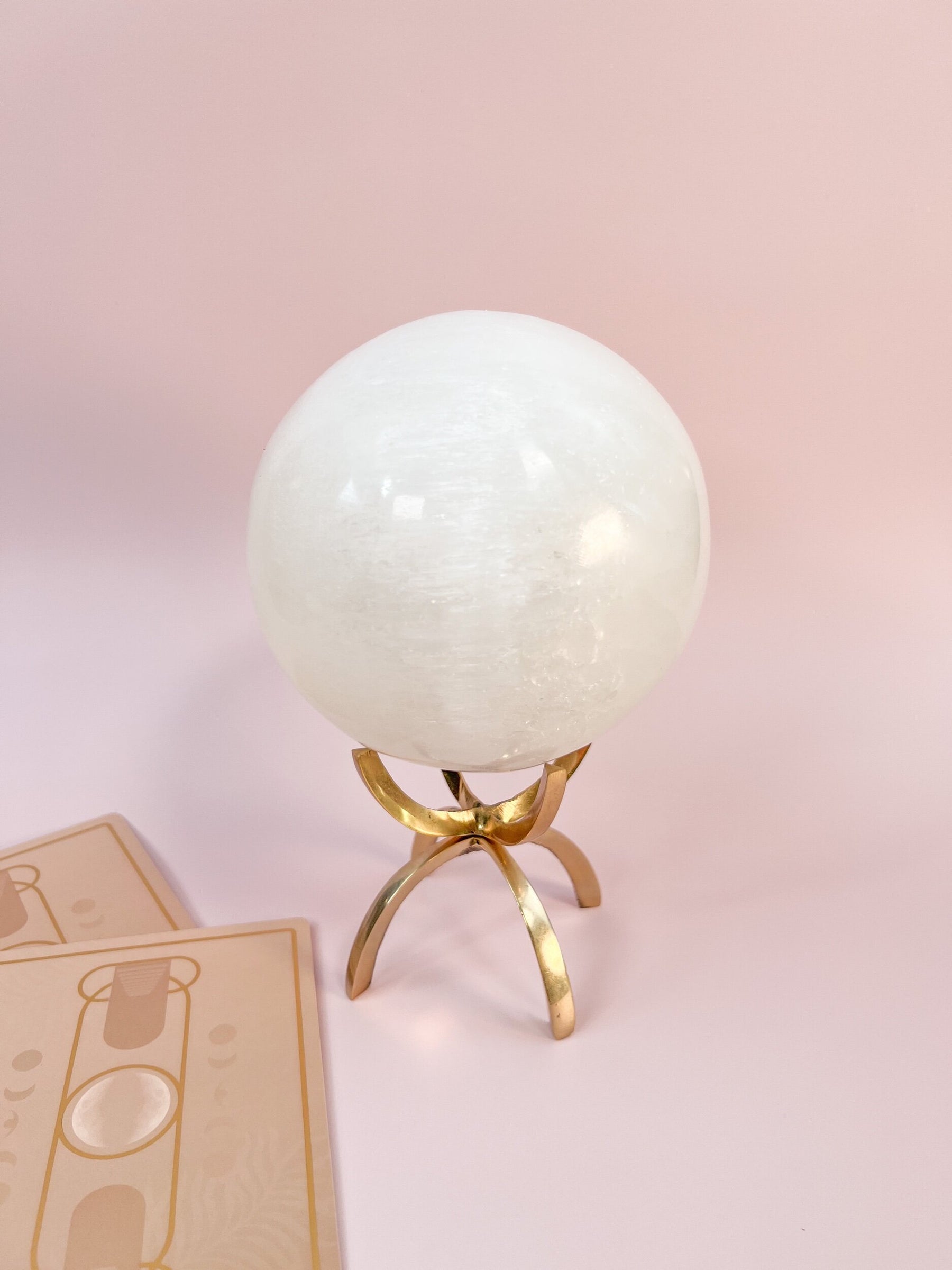 Selenite Meditation Sphere