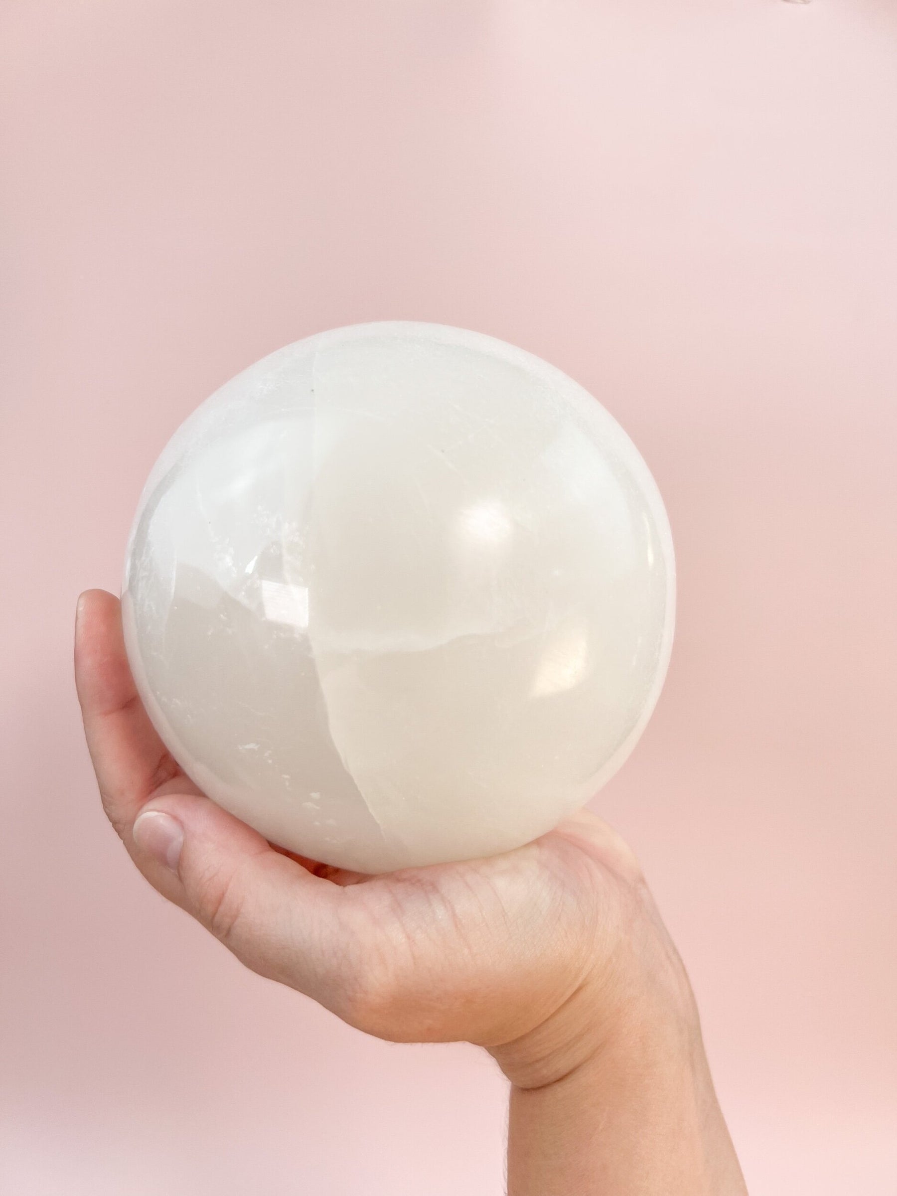 Selenite Meditation Sphere