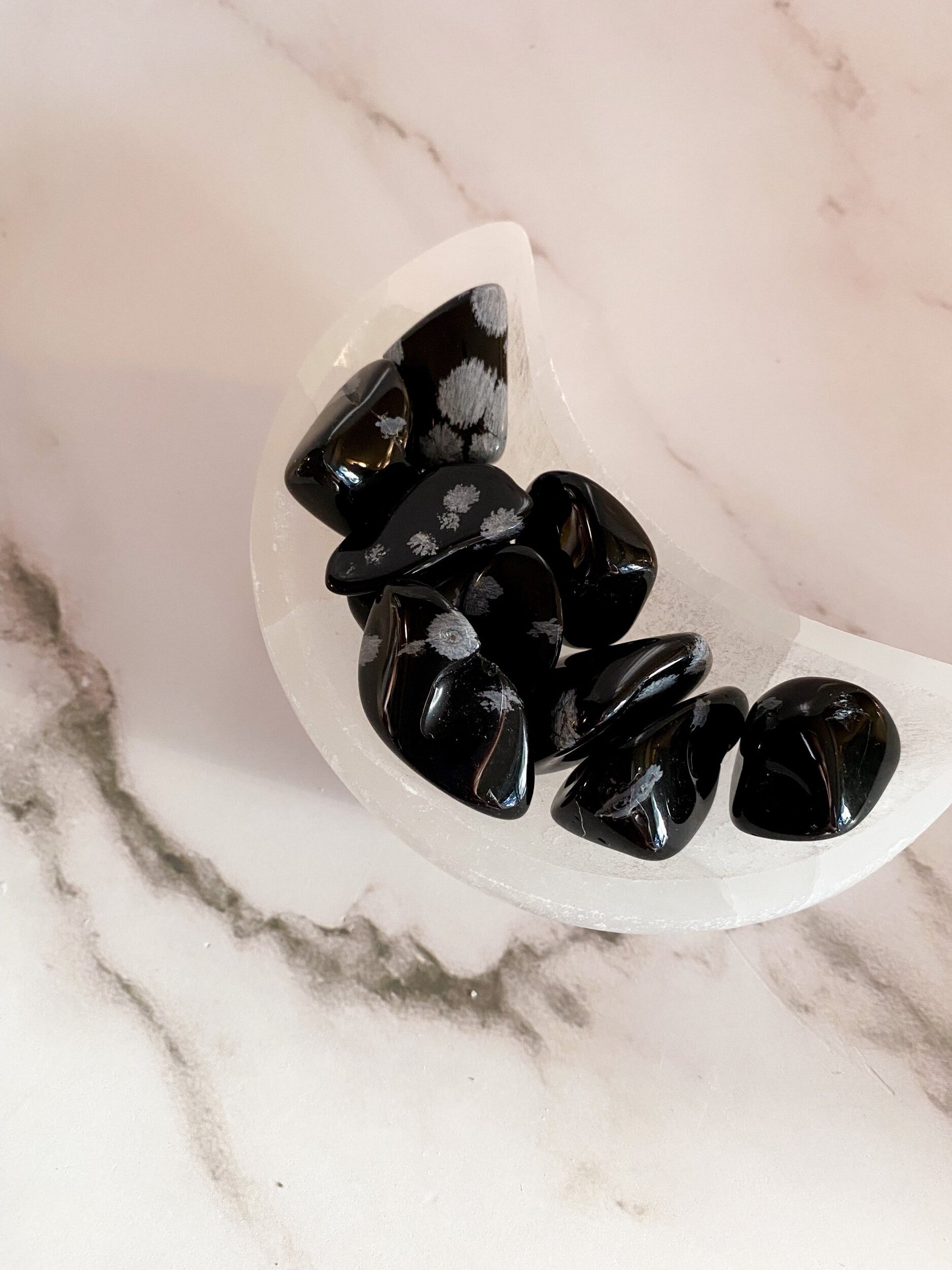 Snowflake Obsidian Tumble