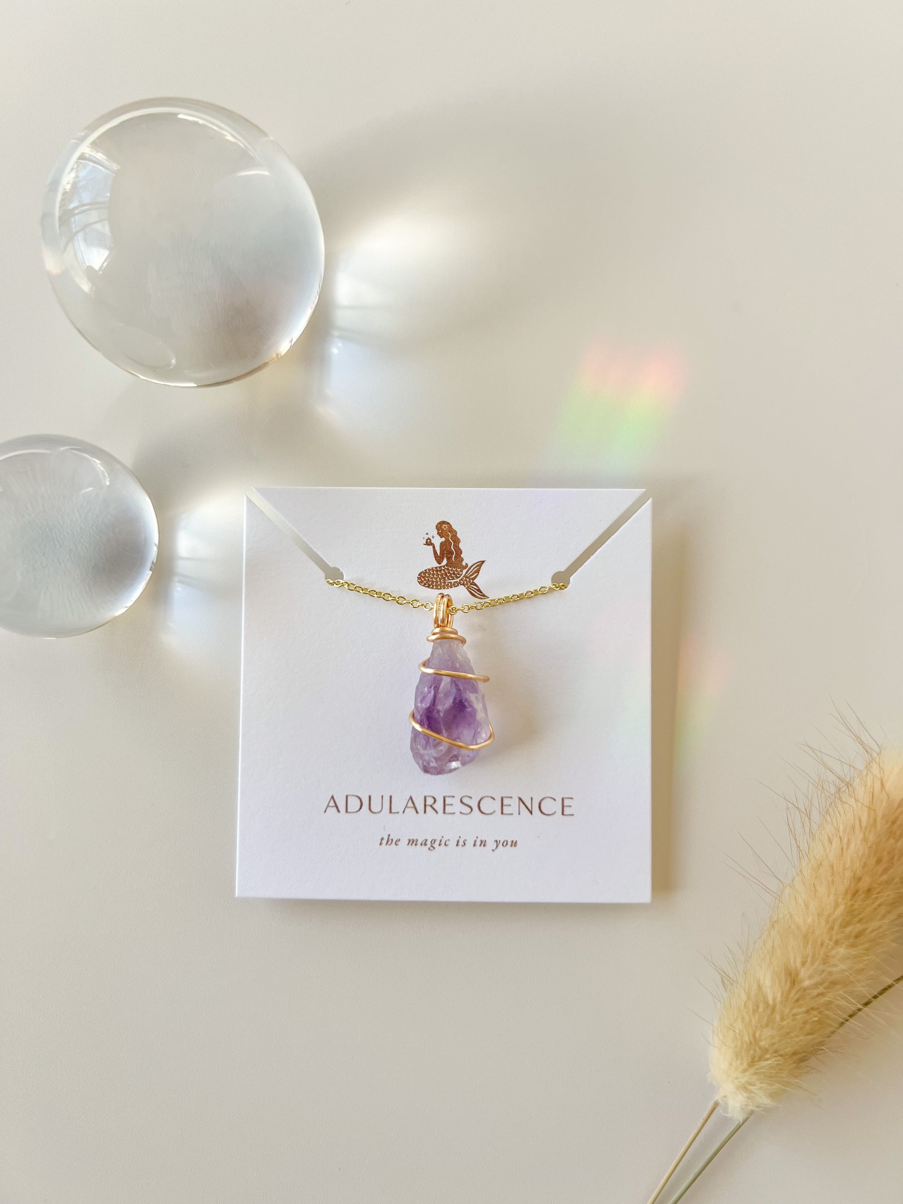 Amethyst Crystal Pendant