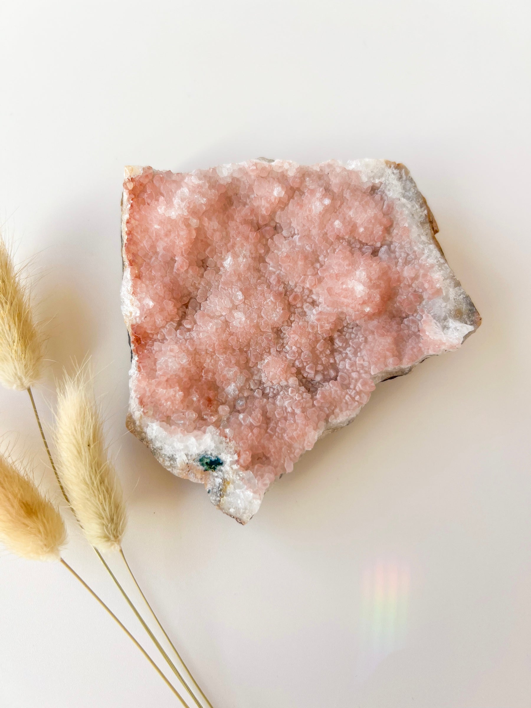 Pink Druzy Amethyst Clusters