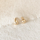 18k Gold Filled Teardrop Stud Earrings