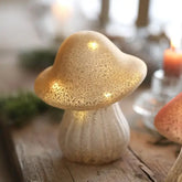 Neutral Glass Mushroom Light