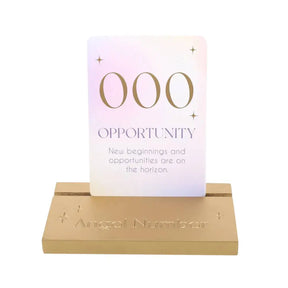 Angel Number Affirmation Cards with Wooden Stand