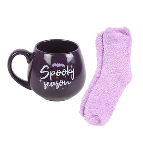 Spooky Season Halloween Mug and Socks Set