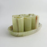 Green Onyx Shot Glass Set