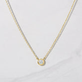 Tiny Bezel Necklace