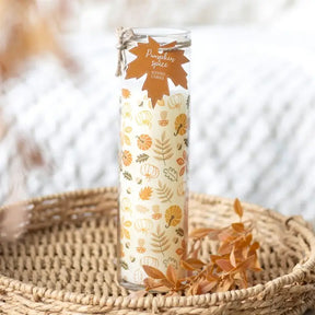 Autumn Leaves Pumpkin Spice Fall Tube Candle