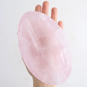 Oval Rose Quartz Bowl