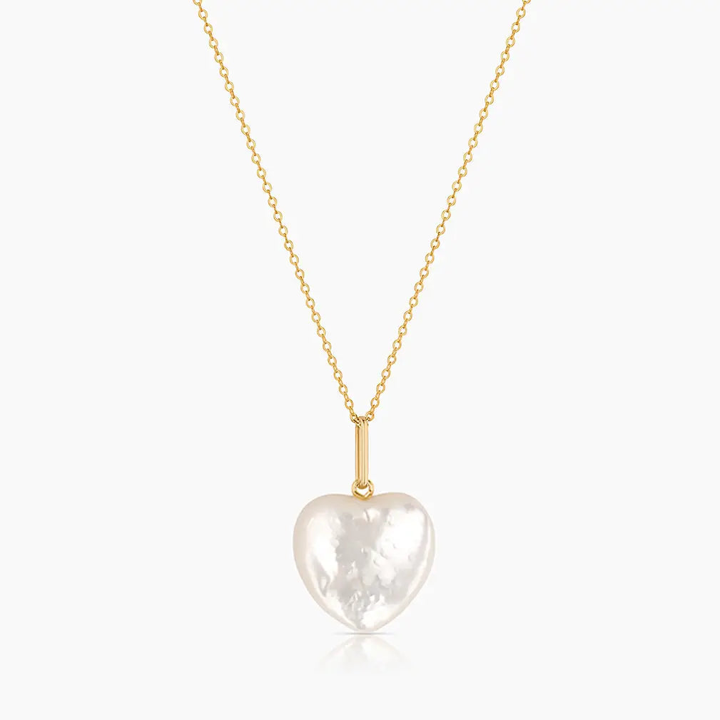 Gemma Mother of Pearl Heart Necklace