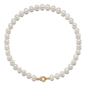 Freshwater Pearl & Diamond Necklace