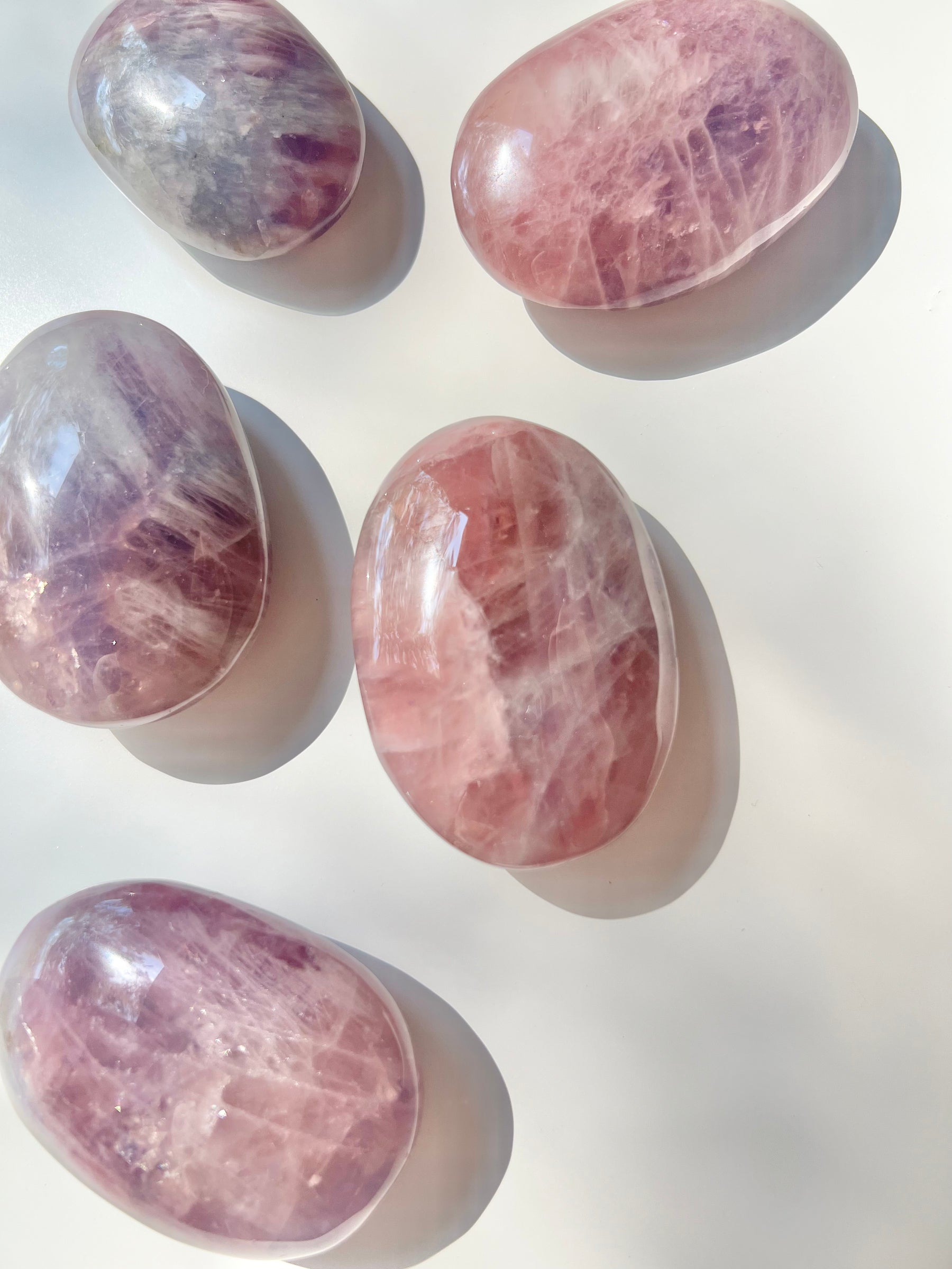 Rare Lavender Rose Quartz Palmstone