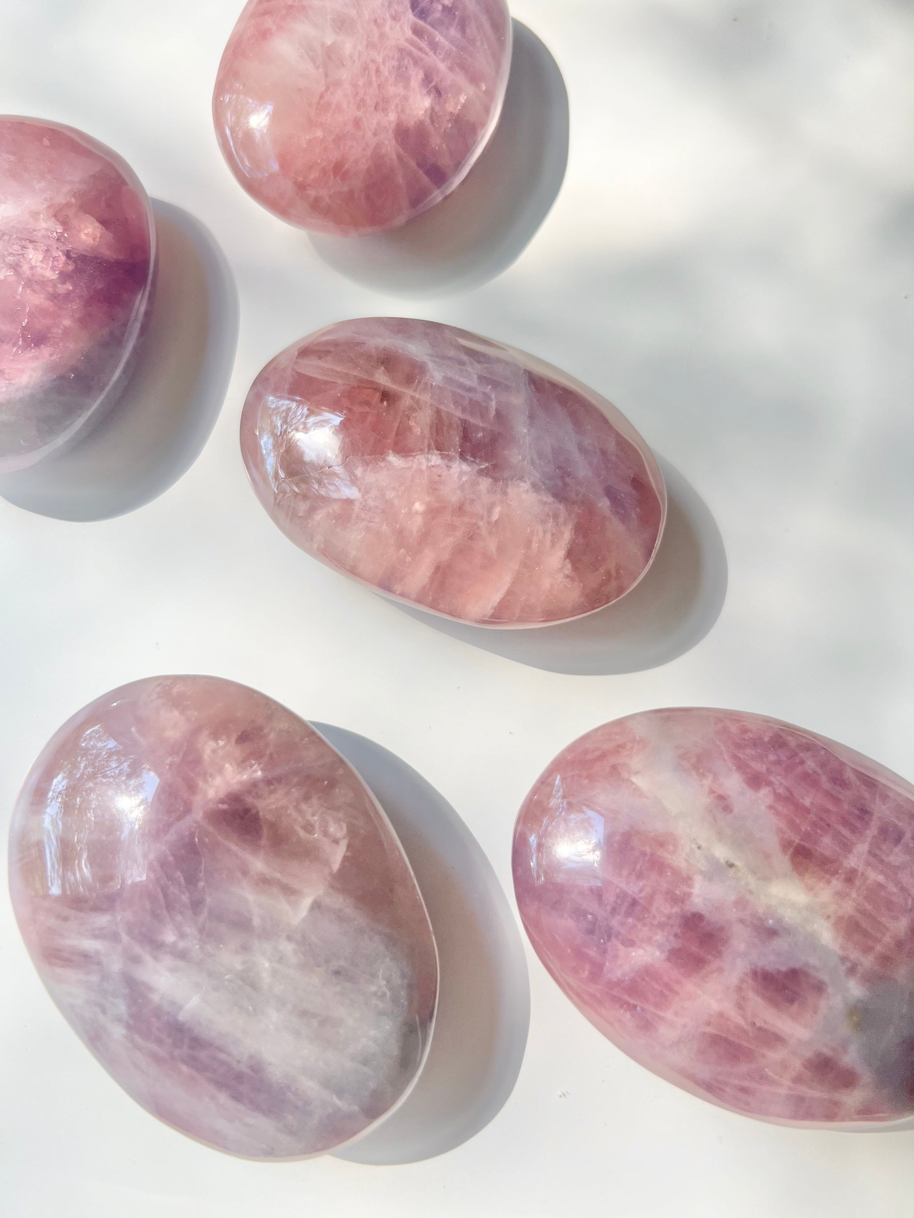 Rare Lavender Rose Quartz Palmstone